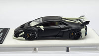 1:64 Veloce Lamborghini Huracan LP610-4 LB Performance Matt Black Glow in the dark. Resin