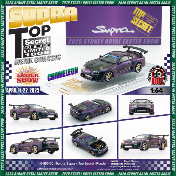 1:64 inno64 Toyota Supra A80 GT300 Top Secret Chameleon Australia Easter Show