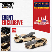 1:64 Pop Race Nissan Skyline GT-R R32 Chrome Tokyo Auto Salon 2025 TASKL Exclusive PR640190