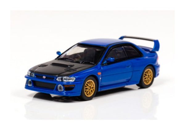 1:64 Kyosho CARNEL Subaru Impreza 22B STi Version 1998 Blue / Carbon Fiber Bonnet