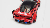 1:64 Veloce Ferrari 488 GTB Gundam MS-6S ZAKU II LB Performance. Resin.