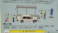Tomica Limited Vintage Neo Tomytec Diocolle 64 04a Carnap Toyota Crown Taxi Stand set. - hiltawaytoyhk