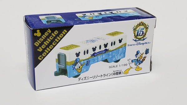 Tomica Tokyo Disney SEA 15th Anniversary resort line Donald Duck Intermediate car.