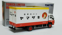 Tomica Limited Vintage Neo Tomytec LV-N195b Isuzu ELF Panel Van Yamazaki Baking. Scale is 1:64. - hiltawaytoyhk