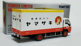 Tomica Limited Vintage Neo Tomytec LV-N195b Isuzu ELF Panel Van Yamazaki Baking. Scale is 1:64. - hiltawaytoyhk