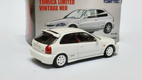 Tomica Limited Vintage Neo LV-N158a Honda Civic EK9 Type R 97 White 1:64 - hiltawaytoyhk